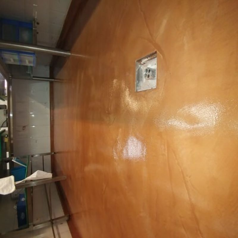 Suelo mercado de abastos en microcemento de CementDecor
