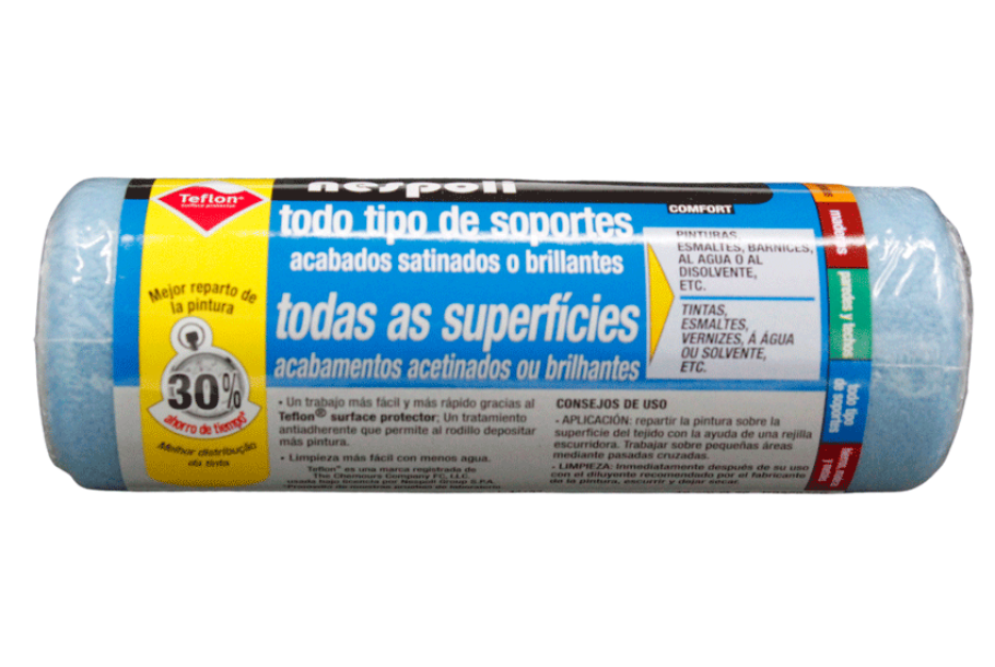 Rodillo tesax de microfibra teflonada para acabados satinados o brillantes de CementDecor