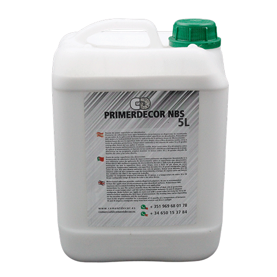 Primerdecor NBS para adherencia del microcemento de CementDecor
