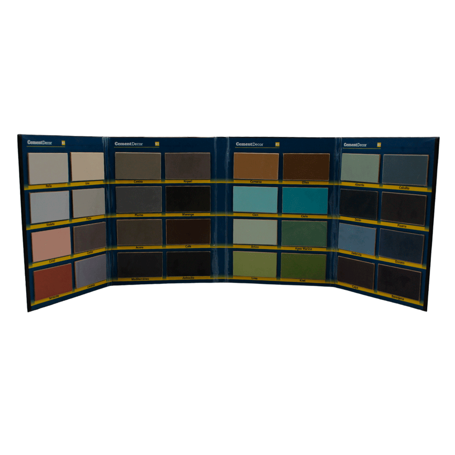 Carta colores para acabado de Microfino microcemento de CementDecor