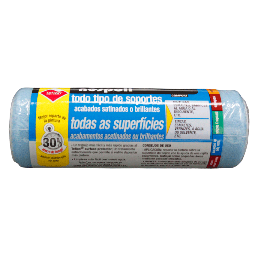 Rodillo tesax de microfibra teflonada para acabados satinados o brillantes de CementDecor