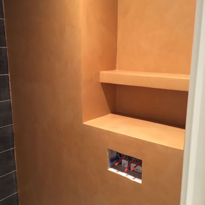 Baño realizado en microcemento de CementDecor