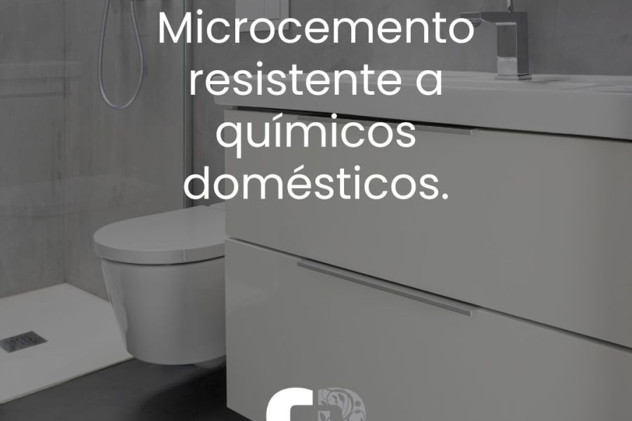 Microcemento resistente a químicos domésticos.